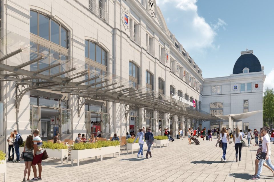 TRAVAUX DE RENOVATION DE LA MARQUISE HISTORIQUE DE LA GARE MATABIAU A TOULOUSE